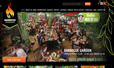 Thiết kế website - Barbecue Garden