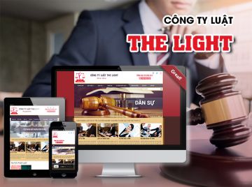 Thiết kế web Công ty Luật The Light 