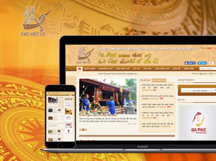 Thiết kế website - Chữ cổ Lạc Việt