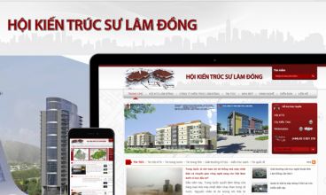 Thiết kế website - Thiết kế web Hội Kiến trúc sư Lâm Đồng