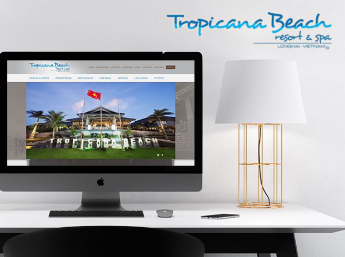 Thiết kế website - Thiết kế web Tropicana Beach Resort