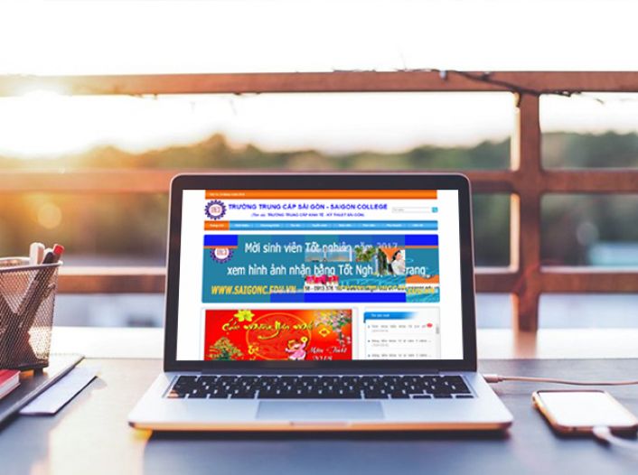 Thiết kế website - Thiết kế web Trường TC kinh tế kỹ thuật Sài Gòn