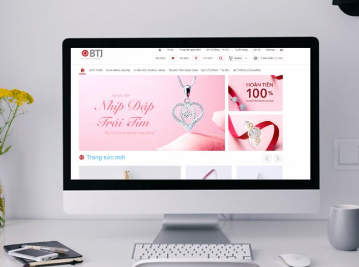 Thiết kế website - Thiết kế web Ben Thanh Jewelry